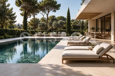 Foto de Chalet contemporáneo de 4 dormitorios con jardín privado en Valdemarín, Aravaca